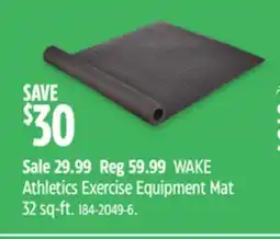 Canadian Tire WAKE Athletics Exercise Equipment Mat offer