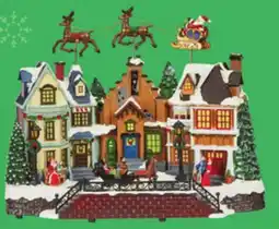 Canadian Tire Battery-Operated Village Scene with Flying Santa's Sleigh offer