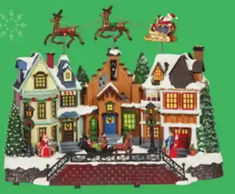 Canadian Tire Battery-Operated Village Scene with Flying Santa's Sleigh offer