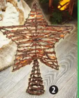 Canadian Tire CANVAS 2˝ Grapevine Pre-Lit Tree Topper offer