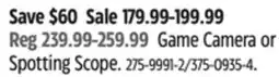 Canadian Tire Game Camera or Spotting Scope offer