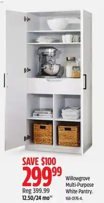 Canadian Tire Willowgrove Multi-Purpose White Pantry offer