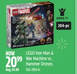 Canadian Tire LEGO Iron Man & War Machine vs Hammer Drones offer