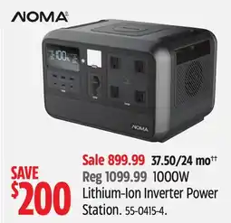 Canadian Tire Noma Lithium-Ion Inverter Power Station offer
