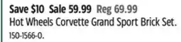 Canadian Tire Hot Wheels Corvette Grand Sport Brick Set offer