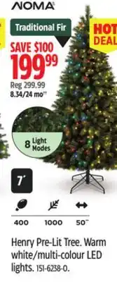 Canadian Tire NOMA 50˝ Henry Pre-Lit Tree offer