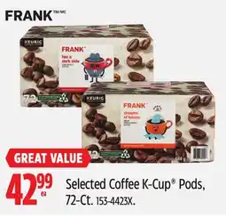 Canadian Tire Selected Coffee K-Cup Pods,72-Ct offer