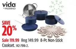 Canadian Tire Vida by Paderno 8-Pc Non-Stick Cookset offer
