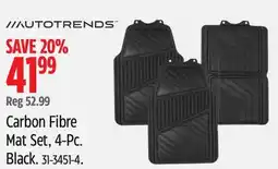 Canadian Tire Carbon Fibre Mat Set, 4-PC offer