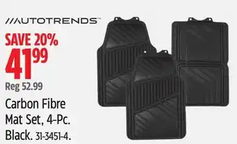Canadian Tire Carbon Fibre Mat Set, 4-PC offer