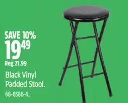 Canadian Tire Black Vinyl Padded Stool offer