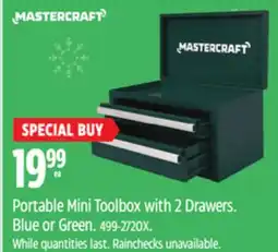 Canadian Tire MASTERCRAFT Portable Mini Toolbox with 2 Drawers offer