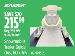 Canadian Tire Raider Snowmobile Trailer Guide offer