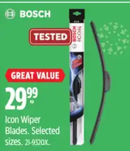 Canadian Tire Icon Wiper Blades offer
