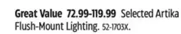 Canadian Tire Artika Selected Artika Flush-Mount Lighting offer