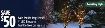 Canadian Tire 4´ LED Blossom Twinkle Tree offer
