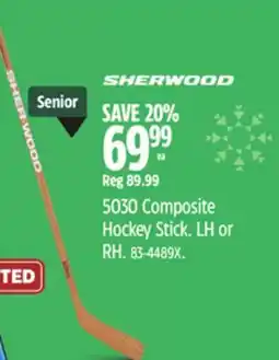 Canadian Tire Sherwood 5030 Composite Hockey Stick offer