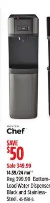 Canadian Tire Master Chef Bottom- Load Water Dispenser Black and Stainless- Steel offer