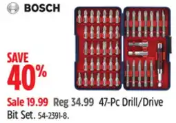 Canadian Tire Bosch 47-Pc Drill/Drive Bit Set offer