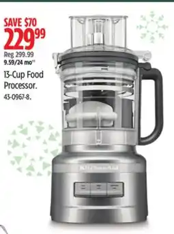 Canadian Tire 13-Cup Food Processor offer