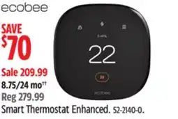 Canadian Tire Ecobee Smart Thermostat Enhanced offer