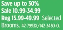 Canadian Tire Selected Brooms offer