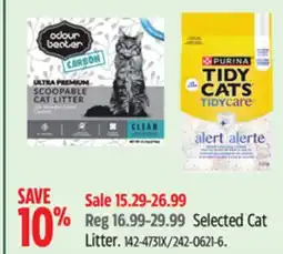 Canadian Tire Selected Cat Litter offer