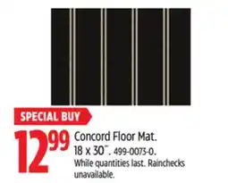 Canadian Tire Concord Floor Mat offer