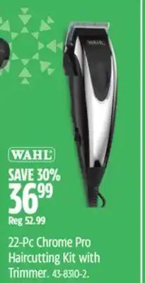Canadian Tire 22-Pc Chrome Pro Haircutting Kit with Trimmer offer