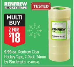 Canadian Tire Renfrew Clear Hockey Tape offer