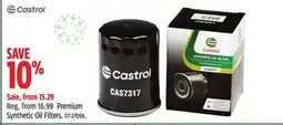 Canadian Tire Castrol Premium Synthetic Oil Filter offer