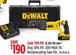 Canadian Tire 20V MAX 11⁄8˝ Reciprocating Saw Kit offer