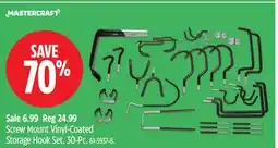 Canadian Tire Screw Mount Vinyl-Coated Storage Hook Set offer