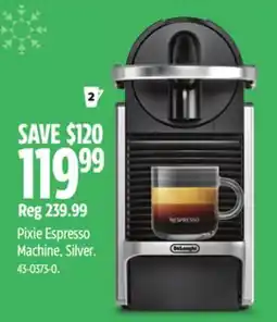 Canadian Tire Nespresso Pixie Espresso Machine offer
