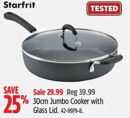 Canadian Tire Starfrit 30cm Jumbo Cooker with Glass Lid offer