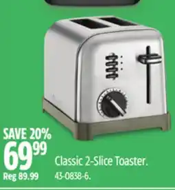 Canadian Tire Cuisinart Classic 2-Slice Toaster offer