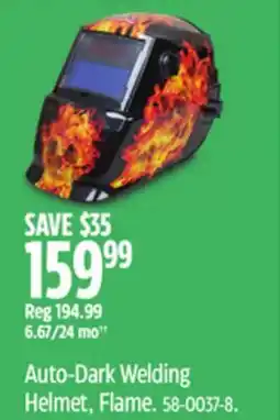 Canadian Tire Lincoln Electric Auto-Dark Welding Helmet, Flame offer