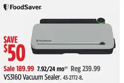Canadian Tire VS3160 Vacuum Sealer offer