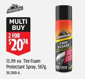 Canadian Tire Tire Foam Protectant Spray offer