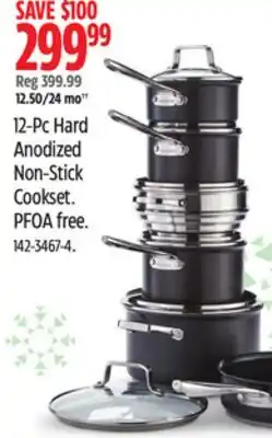 Canadian Tire PADERNO 12-Pc Hard Anodized Non-Stick Cookset offer