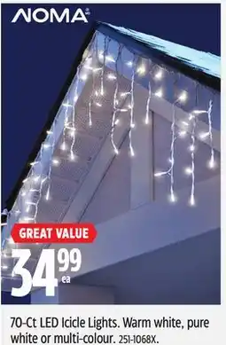 Canadian Tire Noma 70-Ct LED Icicle Lights offer