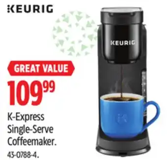Canadian Tire K-Express Single-Serve Coffeemaker offer