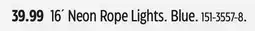 Canadian Tire 16´ Neon Rope Lights offer