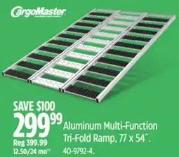 Canadian Tire Aluminum Multi-Function Tri-Fold Ramp, 77 x 54˝ offer