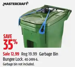 Canadian Tire Mastercraft Garbage Bin Bungee Lock offer