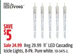 Canadian Tire For Living 11˝ LED Cascading Icicle Lights, 8-Pk offer