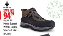Canadian Tire WOODS Men's Everest Winter Boots offer