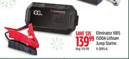 Canadian Tire Eliminator XB15 1500A Lithium Jump Starter offer