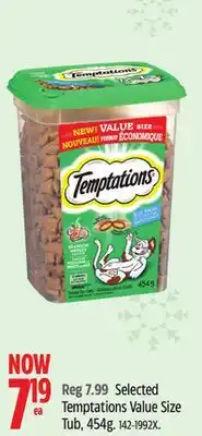 Canadian Tire Selected Temptations Value Size Tub offer