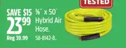 Canadian Tire Mastercraft 3⁄8 x 50' Hybrid Air Hose offer